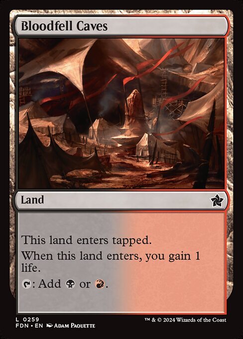 Bloodfell Caves card from FDN #259