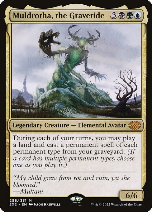 Muldrotha, the Gravetide card from 2X2 #258