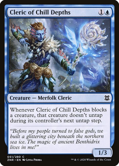 Cleric of Chill Depths card from ZNR #51