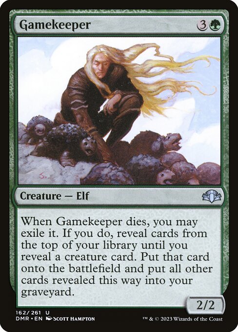 Gamekeeper card from DMR #162