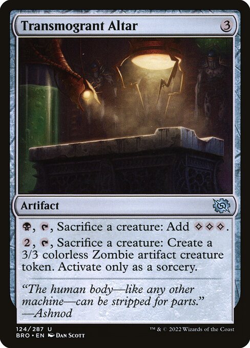 Transmogrant Altar card from BRO #124