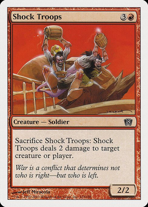 Shock Troops card from 8ED #223