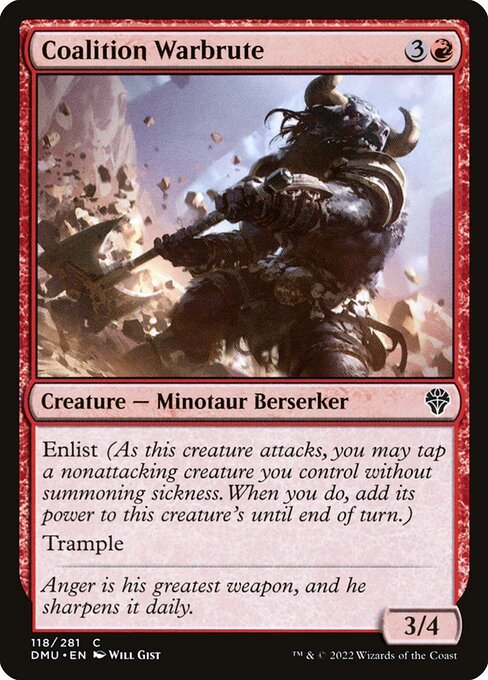 Coalition Warbrute card from DMU #118