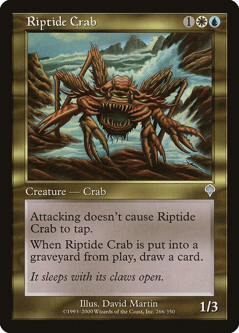 Riptide Crab card from INV #266