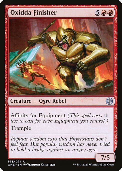 Oxidda Finisher card from ONE #143