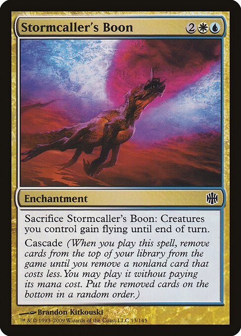 Stormcaller's Boon card from ARB #13