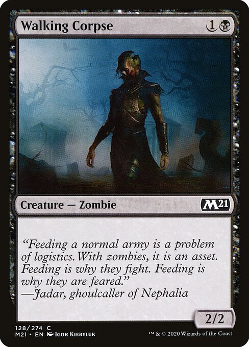 Walking Corpse card from M21 #128