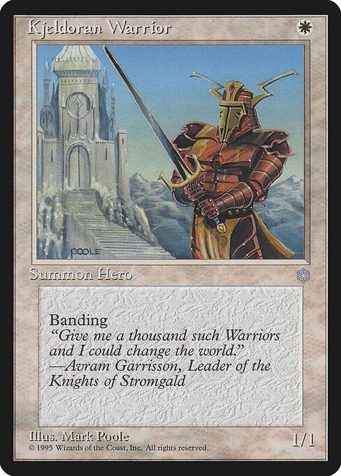 Kjeldoran Warrior card from ICE #product-4769