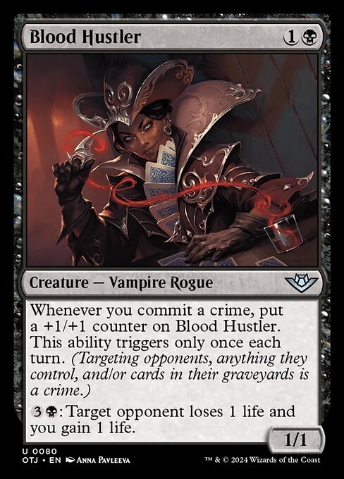 Blood Hustler card from OTJ #80