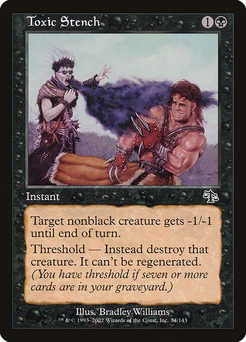 Toxic Stench card from JUD #74
