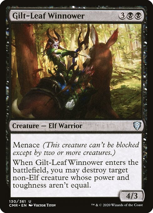 Gilt-Leaf Winnower card from CMR #130