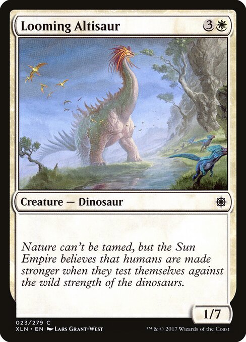 Looming Altisaur card from XLN #23