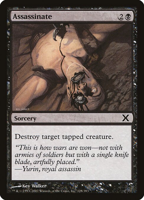 Assassinate card from 10E #128