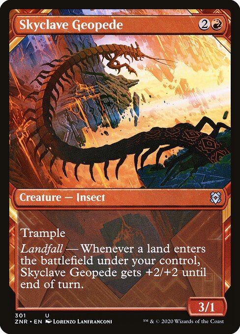 Skyclave Geopede card from ZNR #301