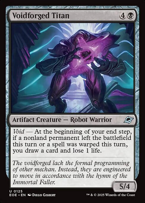 Voidforged Titan card from EOE #125