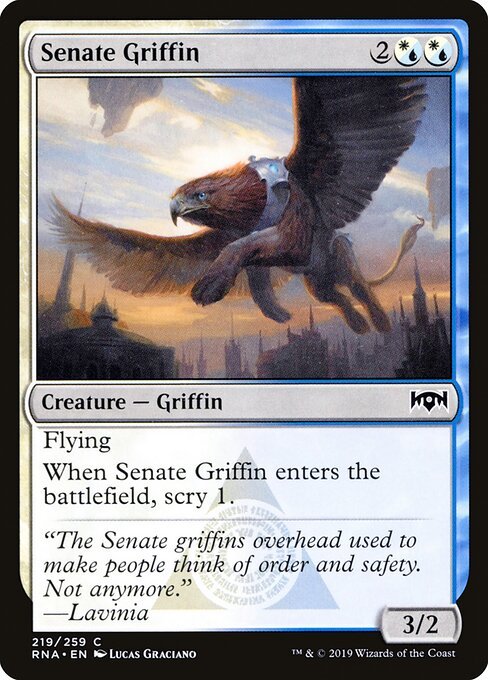 Senate Griffin card from RNA #219