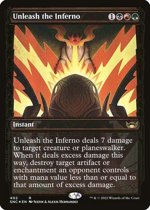 Unleash the Inferno card from SNC #402