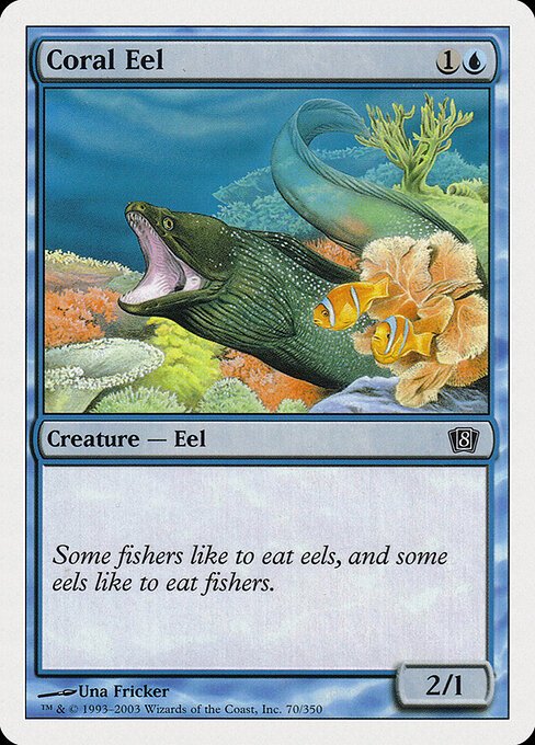 Coral Eel card from 8ED #70