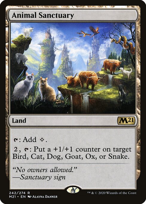 Animal Sanctuary card from M21 #242