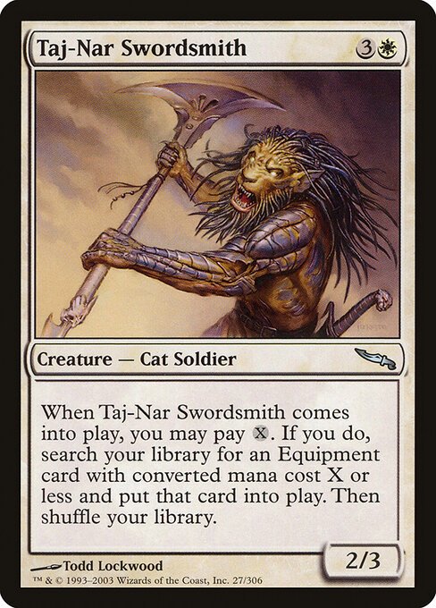 Taj-Nar Swordsmith card from MRD #27
