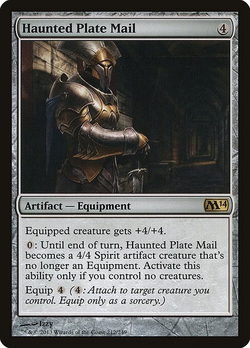 Haunted Plate Mail card from M14 #212