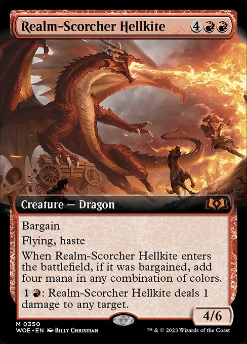 Realm-Scorcher Hellkite card from WOE #350