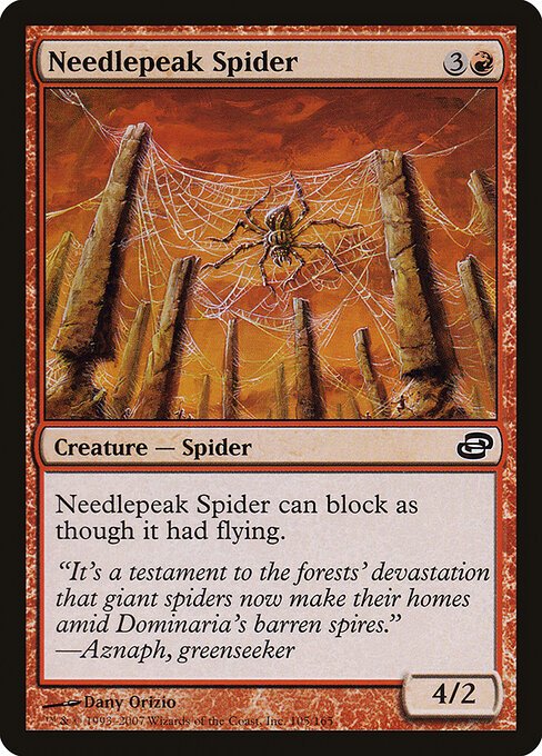 Needlepeak Spider card from PLC #105