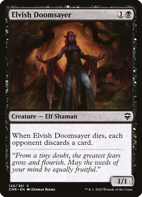 Elvish Doomsayer card from CMR #120
