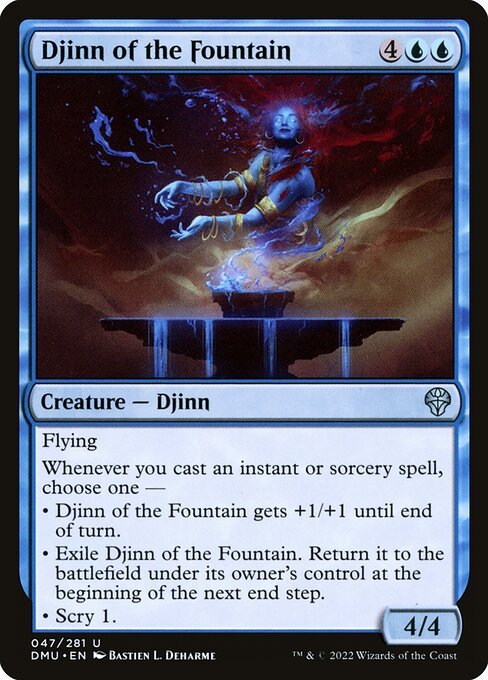 Djinn of the Fountain card from DMU #47