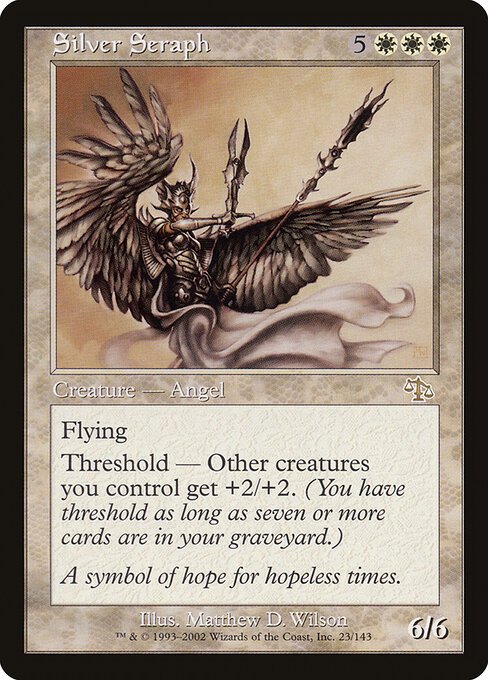 Silver Seraph card from JUD #23