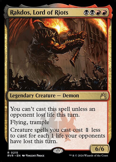 Rakdos, Lord of Riots card from RVR #215
