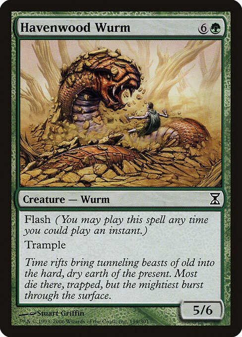 Havenwood Wurm card from TSP #199