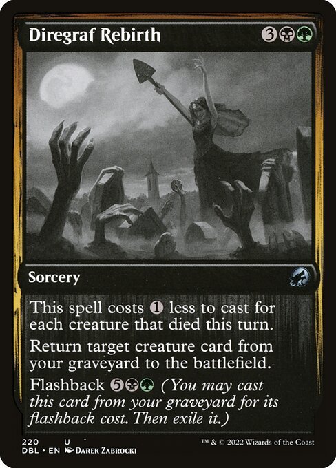 Diregraf Rebirth card from DBL #220