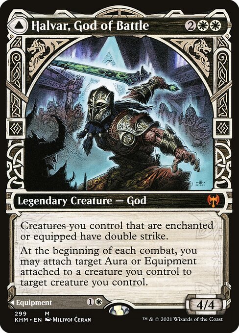 Halvar, God of Battle card from KHM #299