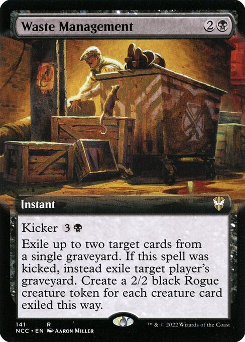 Waste Management card from NCC #141