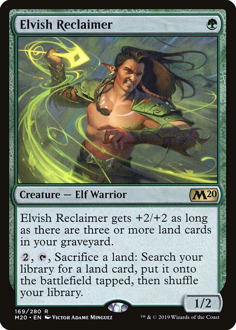 Elvish Reclaimer card from M20 #169