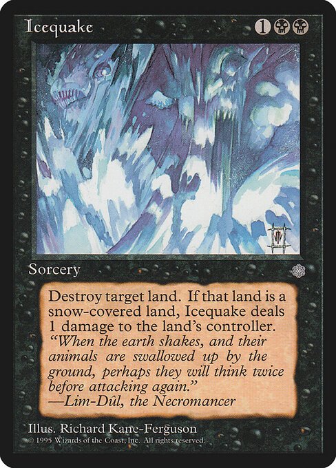 Icequake card from ICE #product-4732