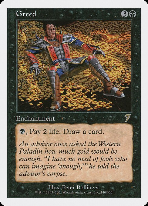 Greed card from 7ED #140