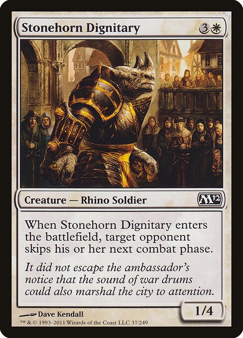 Stonehorn Dignitary card from M12 #37