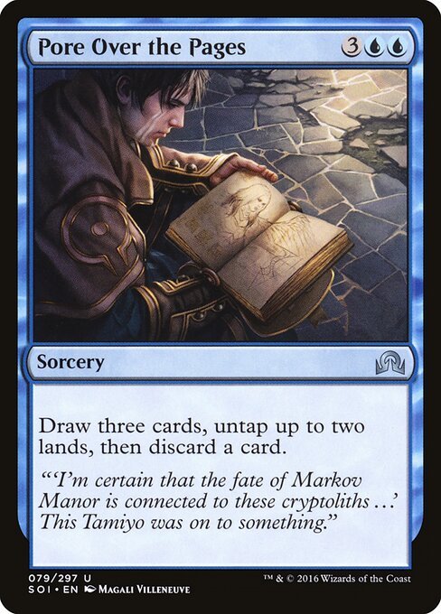Pore Over the Pages card from SOI #79