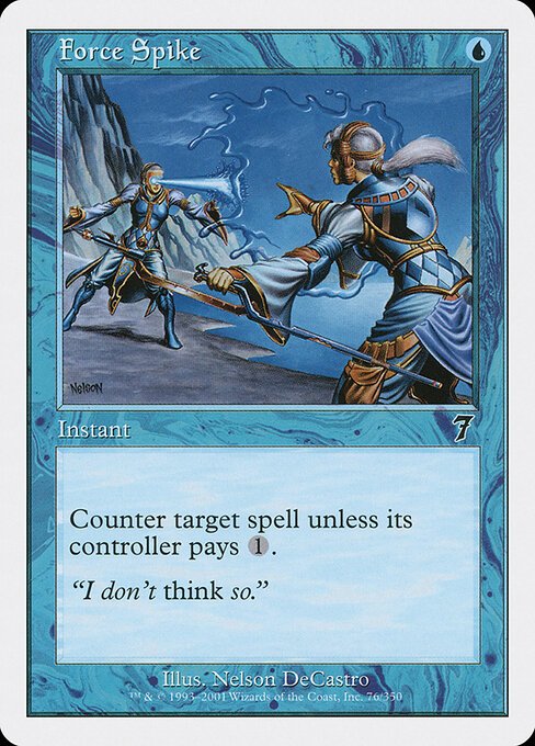 Force Spike card from 7ED #76