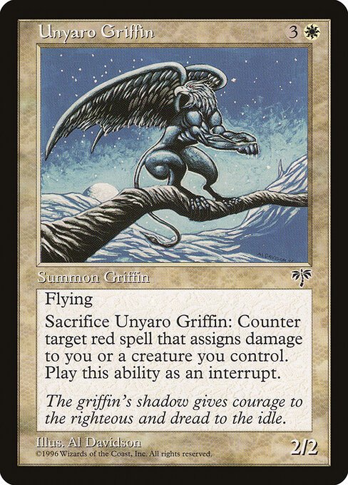 Unyaro Griffin card from MIR #product-5278