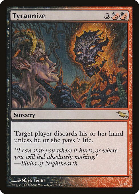 Tyrannize card from SHM #201