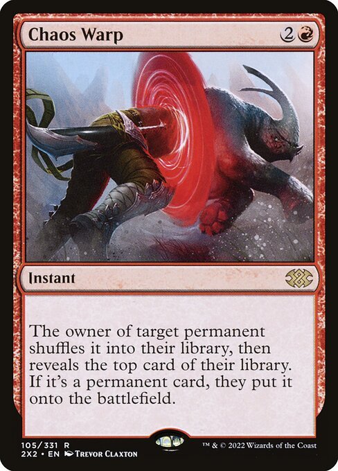 Chaos Warp card from 2X2 #105