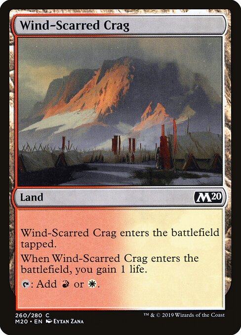 Wind-Scarred Crag card from M20 #260