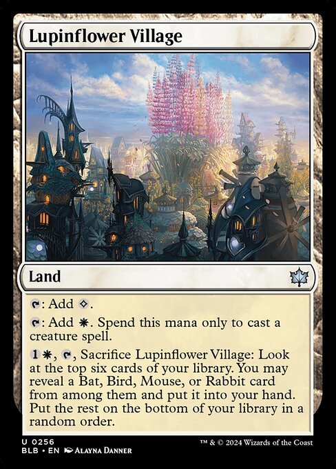 Lupinflower Village card from BLB #256