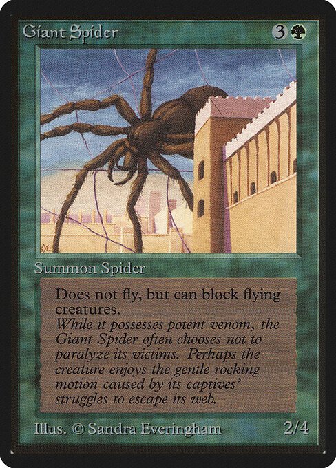 Giant Spider card from LEB #product-8770