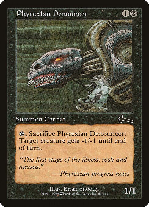 Phyrexian Denouncer card from ULG #61
