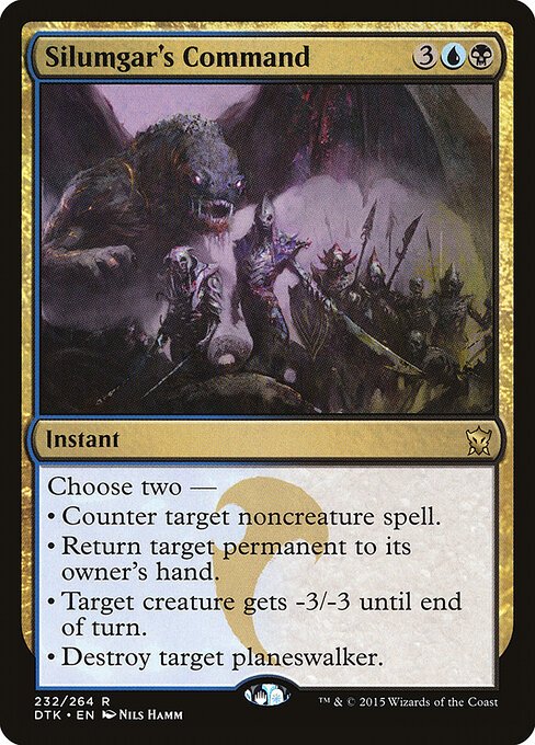 Silumgar's Command card from DTK #232