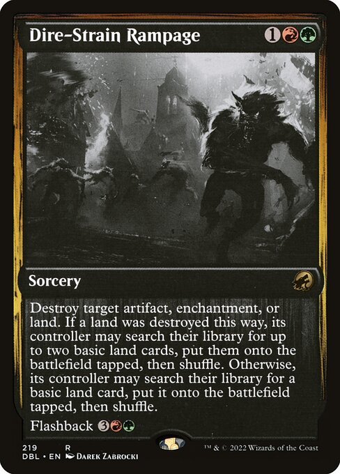 Dire-Strain Rampage card from DBL #219
